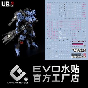 EVO MG222 维达尔 VIDAR 铁血孤儿团 大舅哥 高清 荧光 高达 水贴