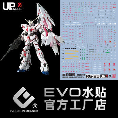 EVORG25独角兽荧光水贴