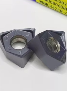 株洲钻石快进给数控刀片WNMU080608EN-GM 钢件 不锈钢 铸铁