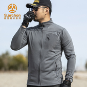 春夏户外男摇粒绒开衫 保暖外套军迷冲锋衣内胆加厚双面飞翼抓绒衣