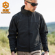 软壳户外冲锋夹克衣男士 外套战术登山服 三合一防风防水耐磨春夏款