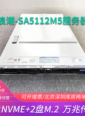 秒R640浪潮SA5112HM5 M5双路3647针6133金牌服务器DDR4 U.2 NVME