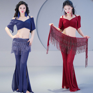套装 秋冬2025新款 喇叭裤 新款 练功服东方舞初学者演出服 肚皮舞服装
