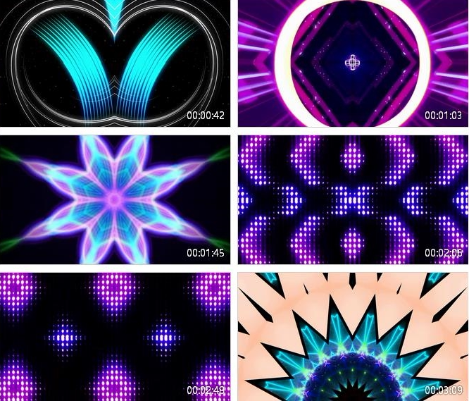 郭富城动起来舞台背景led动态视频素材 动感节奏 万花筒 vj素材