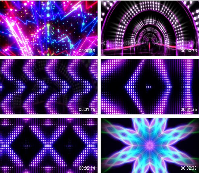 蔡依林歌曲招牌动作 舞台背景 动感炫酷 万花筒 led动态视频素材