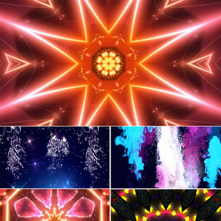 萧敬腾歌曲王妃舞台背景 led动态视频素材 动感节奏 万花筒 vj