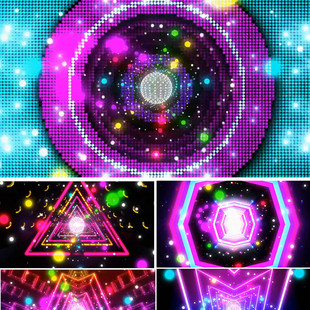 饿狼传说配乐成品 动感舞台视频 动感舞蹈背景 led视频年会万花筒