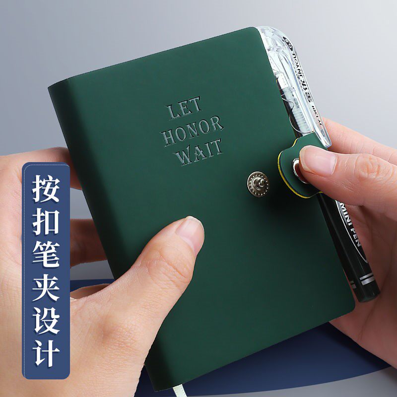 72k笔记本子皮面便携式随身工作记事本按扣记小号 a7迷你口袋本
