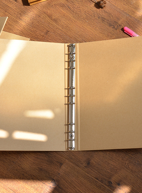 活页本装订封面A4B5A5外壳九孔6孔四孔记事本硬壳文件夹透明封皮