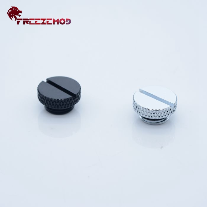 FREEZEMOD电脑水冷手拧一字堵头HDT-BA1止水硬币型堵头