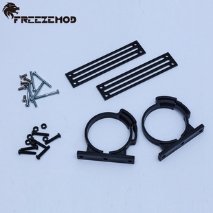 FREEZEMOD水冷SXKJ-XK安装散热排50MM60MM外径水箱用黑色可调管夹