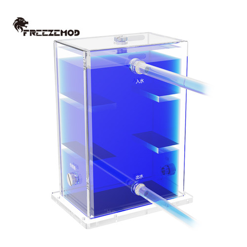 FREEZEMOD透明亚克力工业水冷水箱2200ml大容量PUB-KA1205多孔位