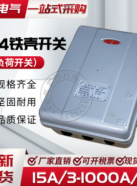 HH3/HH4-60A100A200A300A500A/3Z封闭式铁壳盒负荷隔离刀开关380V