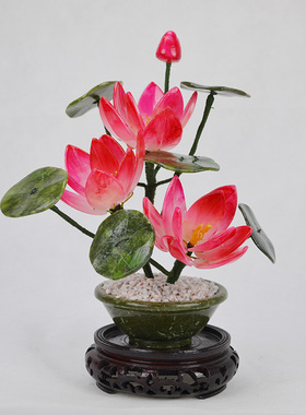 玉石客厅摆件工艺品结婚礼物