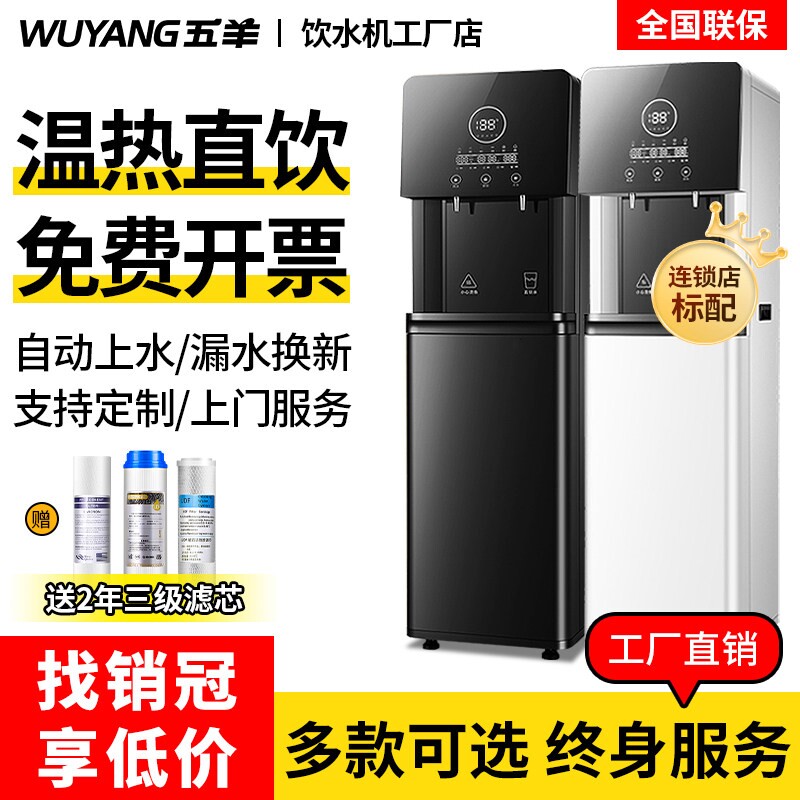 五羊直饮水机商用办公室大容量电机热开水机直饮机冰水冰智能饮水
