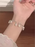 Металлический браслет, орхидея