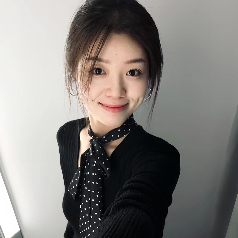 法式黑色长条波点丝巾女高级感轻奢百搭系脖发带薄款丝巾领巾配饰