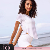 女Air 轻盈弹力宽松透气微透明圆摆凉感运动短袖 RESHAPE 重塑之路