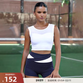 RESHAPE 运动上衣Mesh 带胸垫夏季 重塑之路 网纱拼接运动背心无袖