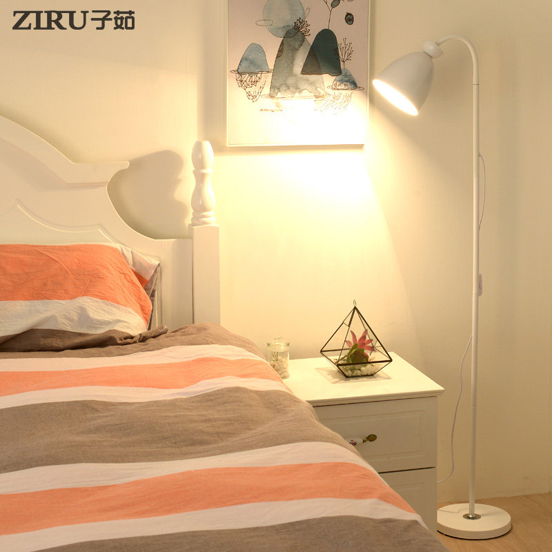 奶油风落地灯网红卧室床头阅读北欧简约儿童中山艺术客厅立式台灯,家装灯饰光源,装饰落地灯,淘宝优惠券,粉丝福利购,淘宝优惠卷