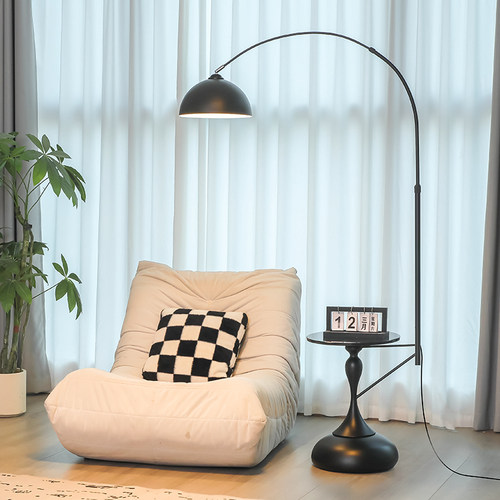 极有家品质工厂大理石茶几落地灯