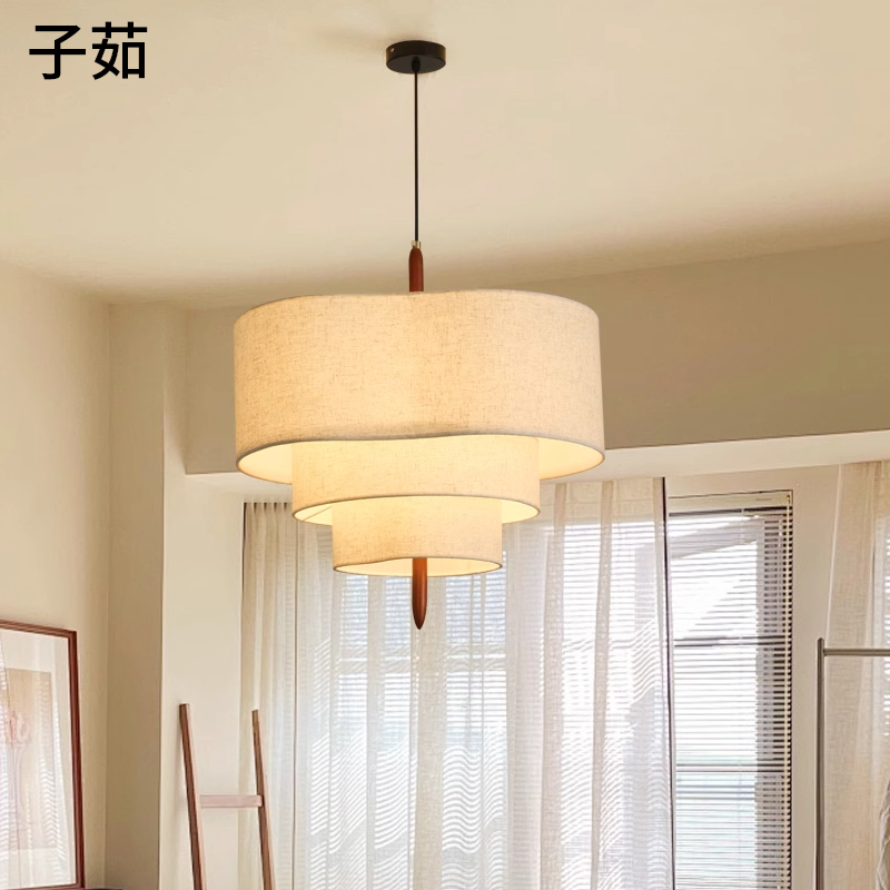 极有家品质工厂高级感布艺吊灯