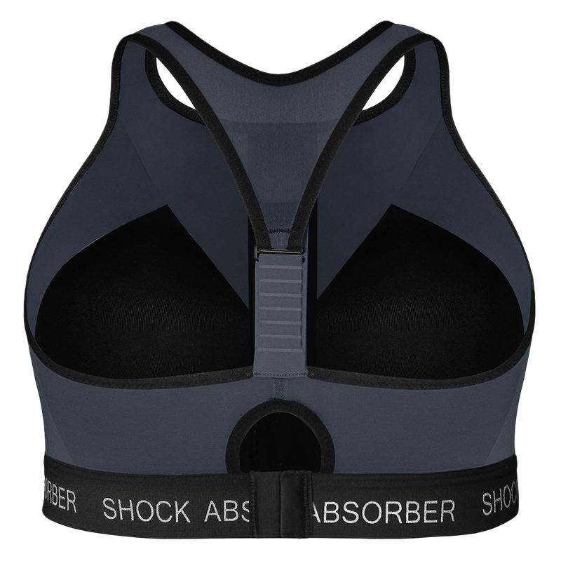 shockabsorber运动内衣文胸高强度防震前拉链跑步健身易穿脱美背