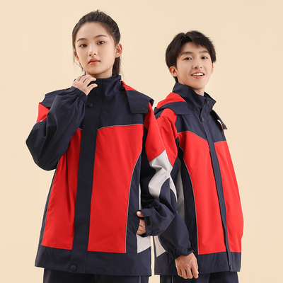 冲锋衣班服小学生校服套装学院风