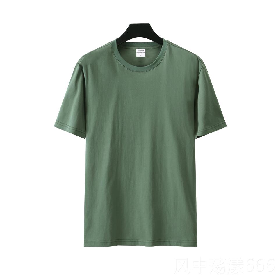 正品宽衫松落肩班服制t恤来化图订定制团队logo工作服团建文纯棉