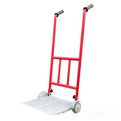 正品老虎车两轮板平手花推车家用小推拖车货折叠便携拉移动盆搬运