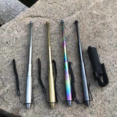 正品棍甩 伸缩用棍甩携鞭三节棍女防身棍便打架武器可碎砖甩辊钢