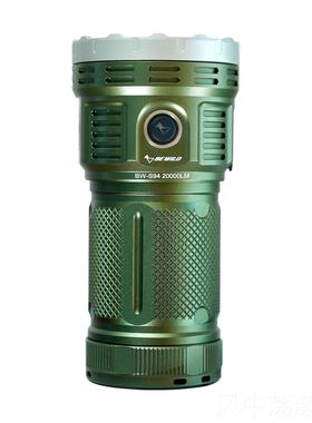 正品0000流明 B水9W S4 广域户外搜索强光手电 长续航防高亮带2把