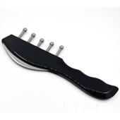 正品 湾台无痕刮痧梳器不锈头疗按钢摩子5钉刮痧板调理经络穴位按