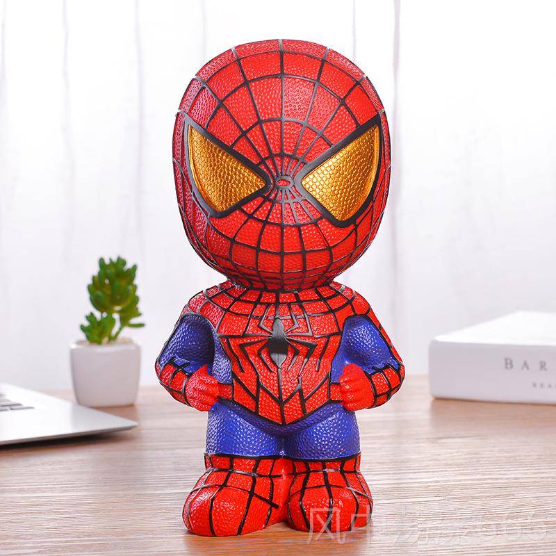 正品纸币蜘蛛联侠成人存钱罐美国队长复仇者盟宝宝储蓄创罐男孩意