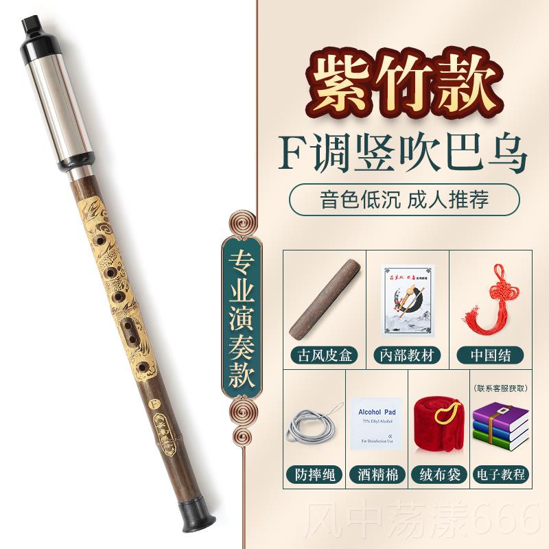 正品民族器巴乌乐演竖吹初学者入门C调降B人调G调F调小学生成专业