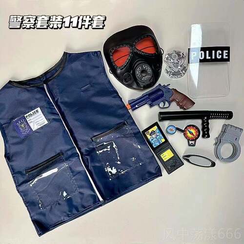 正品儿童音仿真家家带效玩具警消防过扩音小喇叭器警察音乐喊话察