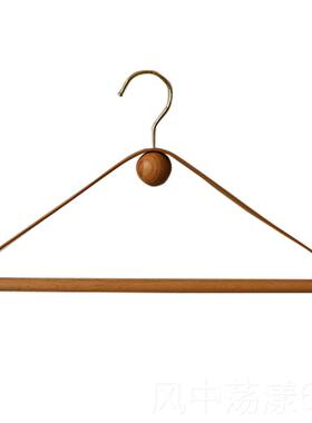 正品umin尤皿 北欧意实木家用无创痕宽衣 服装店女架肩防滑衣柜皮