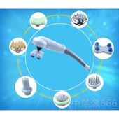 正品 多七功全能颈椎按摩外器身电动头红线按摩棒捶腰部颈部保健锤