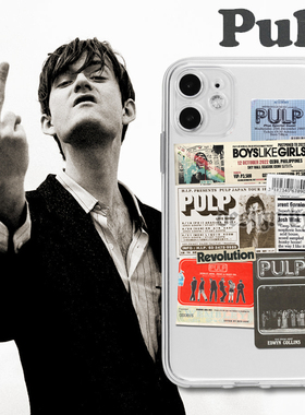 pulp透明摇滚手机保护壳华为荣耀小米OPPO红米realme三星vivo一加iQOO78适用14苹果13iPhone17promaxs16xr15