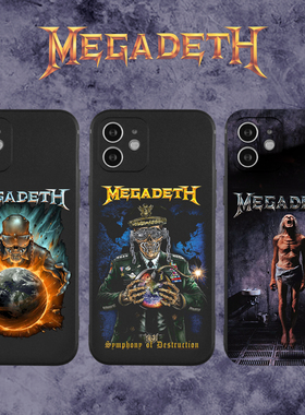 MEGADETH乐队重金属摇滚硅胶华为黑色OPPO小红米三星vivo一加iQOO手机壳适用16苹果13iPhone12promaxs17xr15