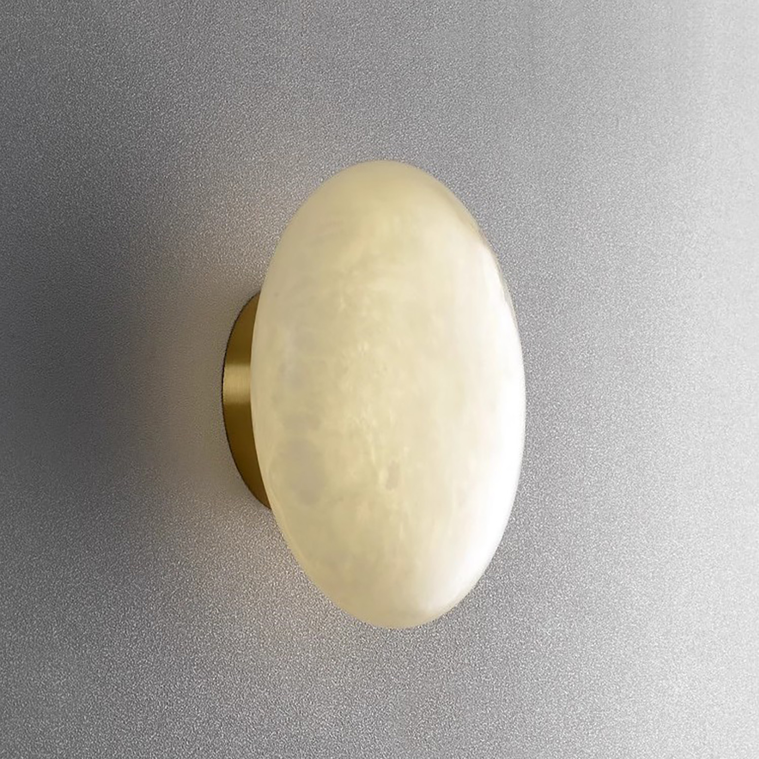 西班牙天然云石壁灯轻奢别墅酒店客房背景墙极简创意床头全铜壁灯