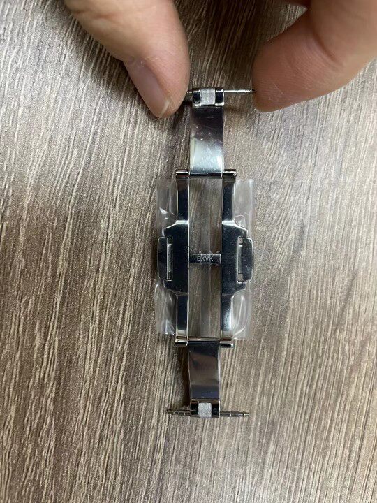 代用江诗丹顿纵横四海钢带扣双按配件