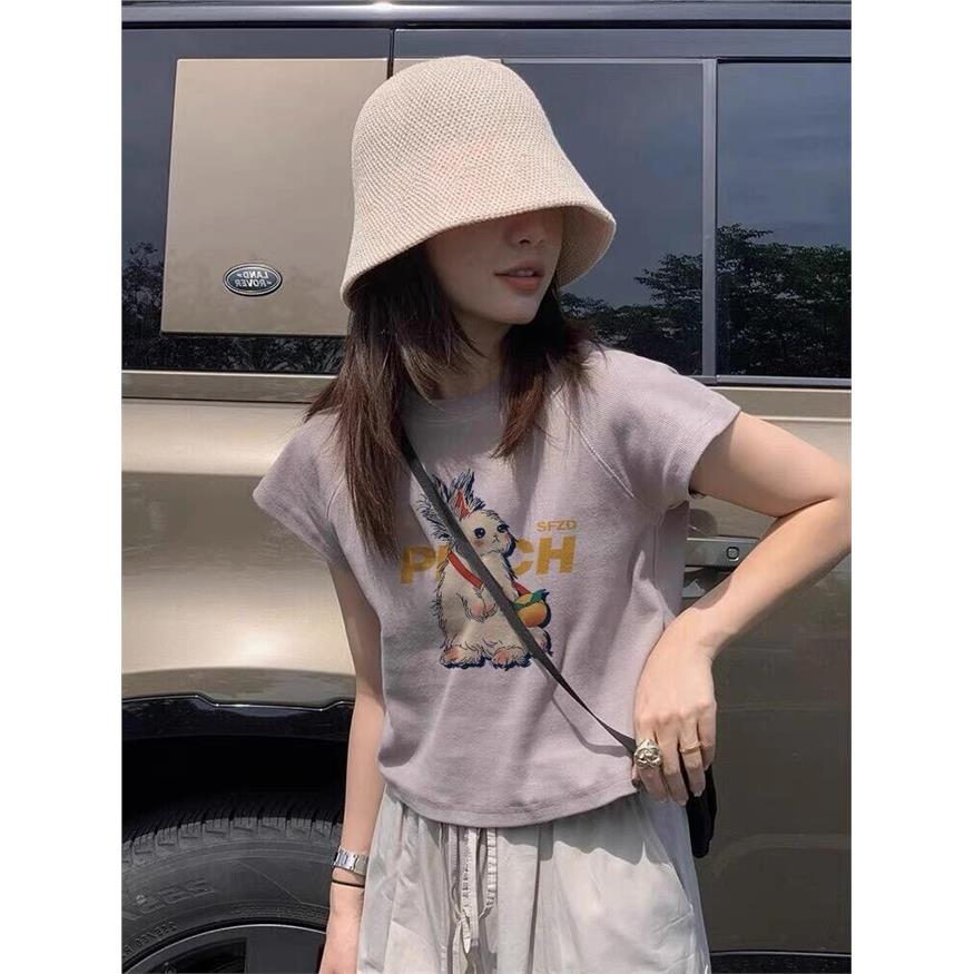 短袖女t恤可爱印花夏季新