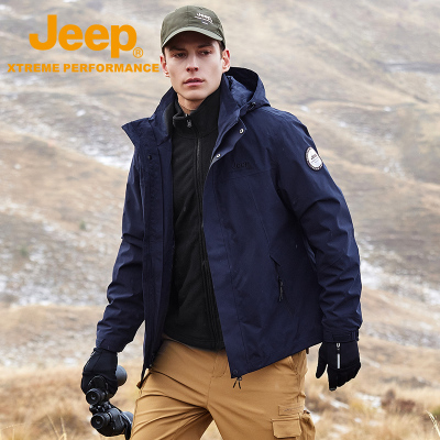 Jeep吉普加绒加厚防风防水外套