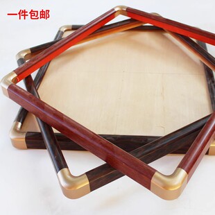 实木铜角画框装饰画框中框相框中式书法边框国画框十字绣边框挂u.