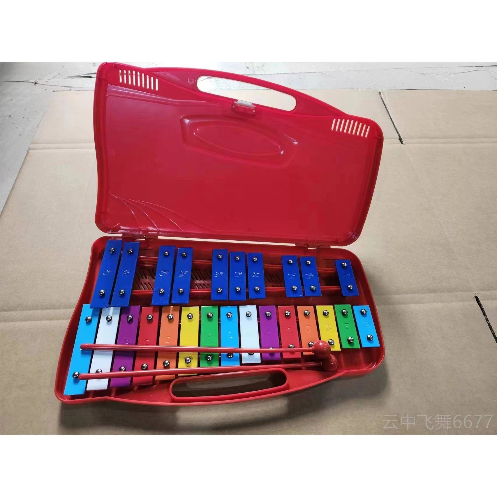 正品包奥琴尔夫乐器25音钢片琴铝琴板琴手邮敲教具小钟儿童打击乐
