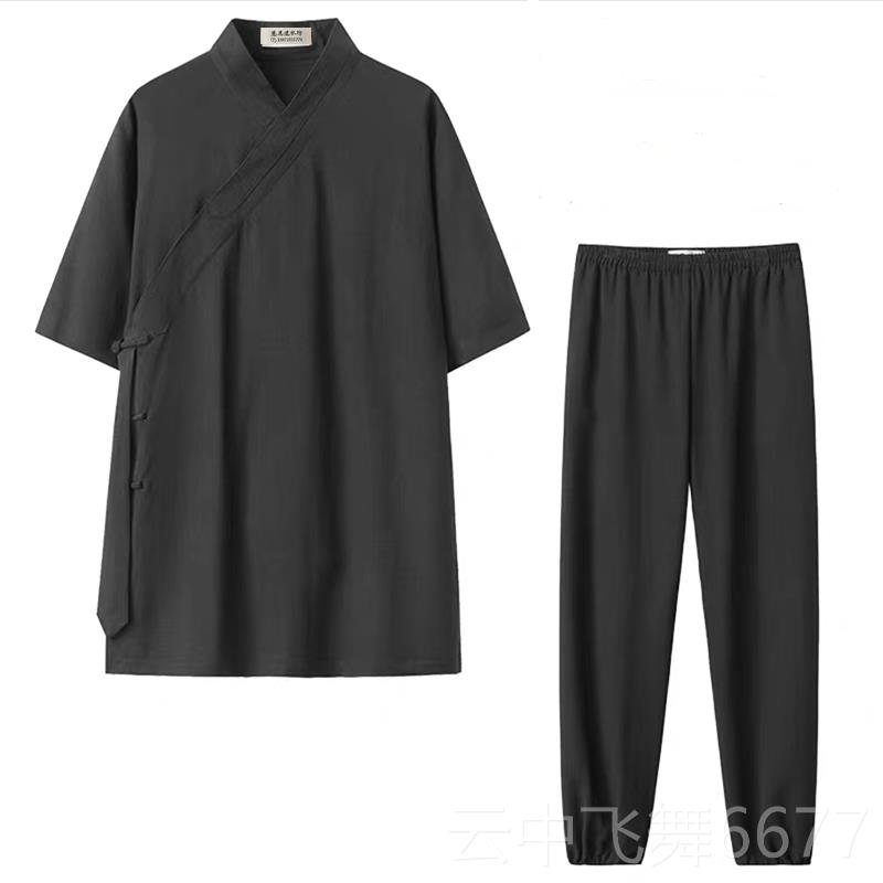 正品武当道服斜襟三清领道装士服男季道袍秋士服女道领道禅服居士