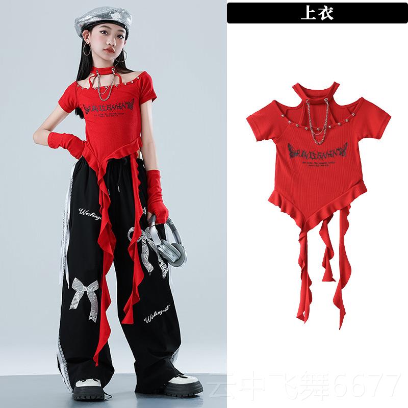 正品儿童爵士舞表演服jz潮服街舞服中z童女团风时髦百搭舞a蹈演出