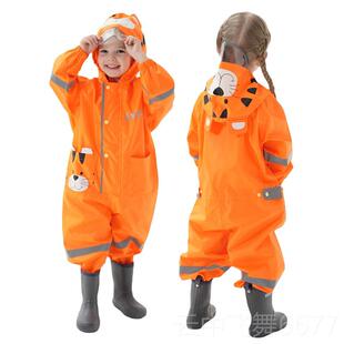 正品日本儿童雨衣儿连体小男女婴套幼中童全身防暴雨薄款防护服雨