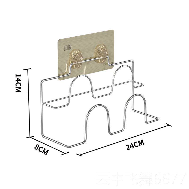 正品室拖鞋架墙壁挂式免打孔卫浴贴不锈钢架收纳创粘意沥鞋水浴浴